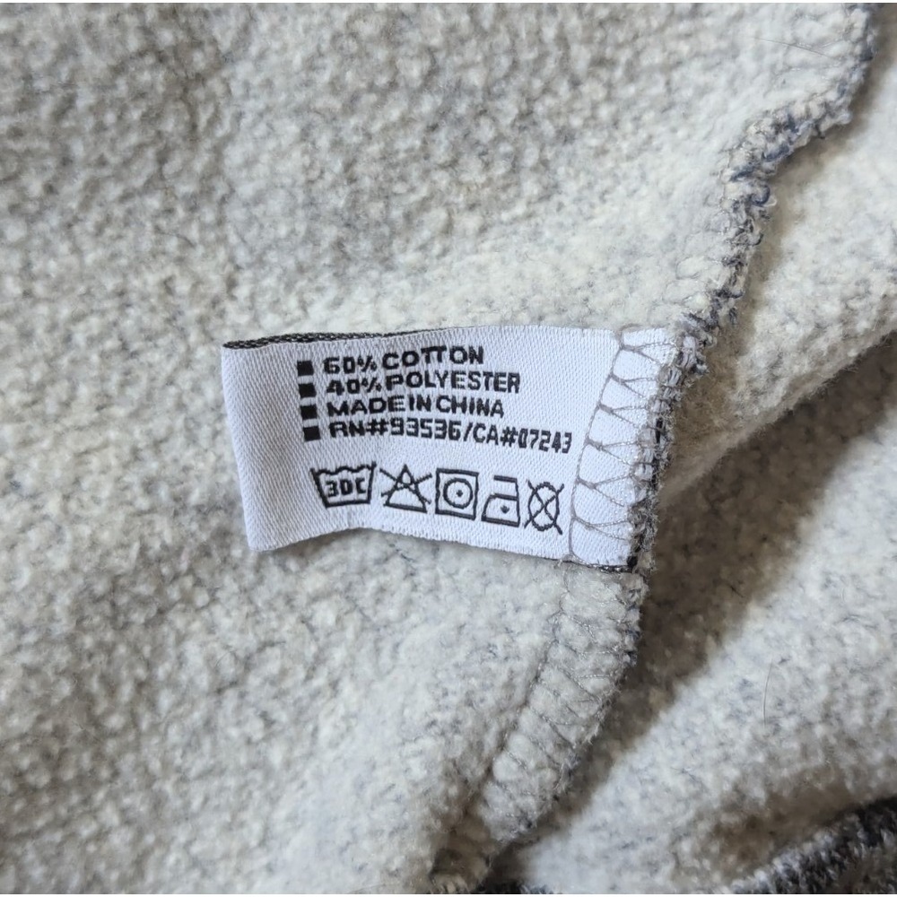Ecko Unltd Full Zip Hoodie Mens Medium Grey Marl Fleece Rhino Logo Sweatshirt - Picture 6 of 8